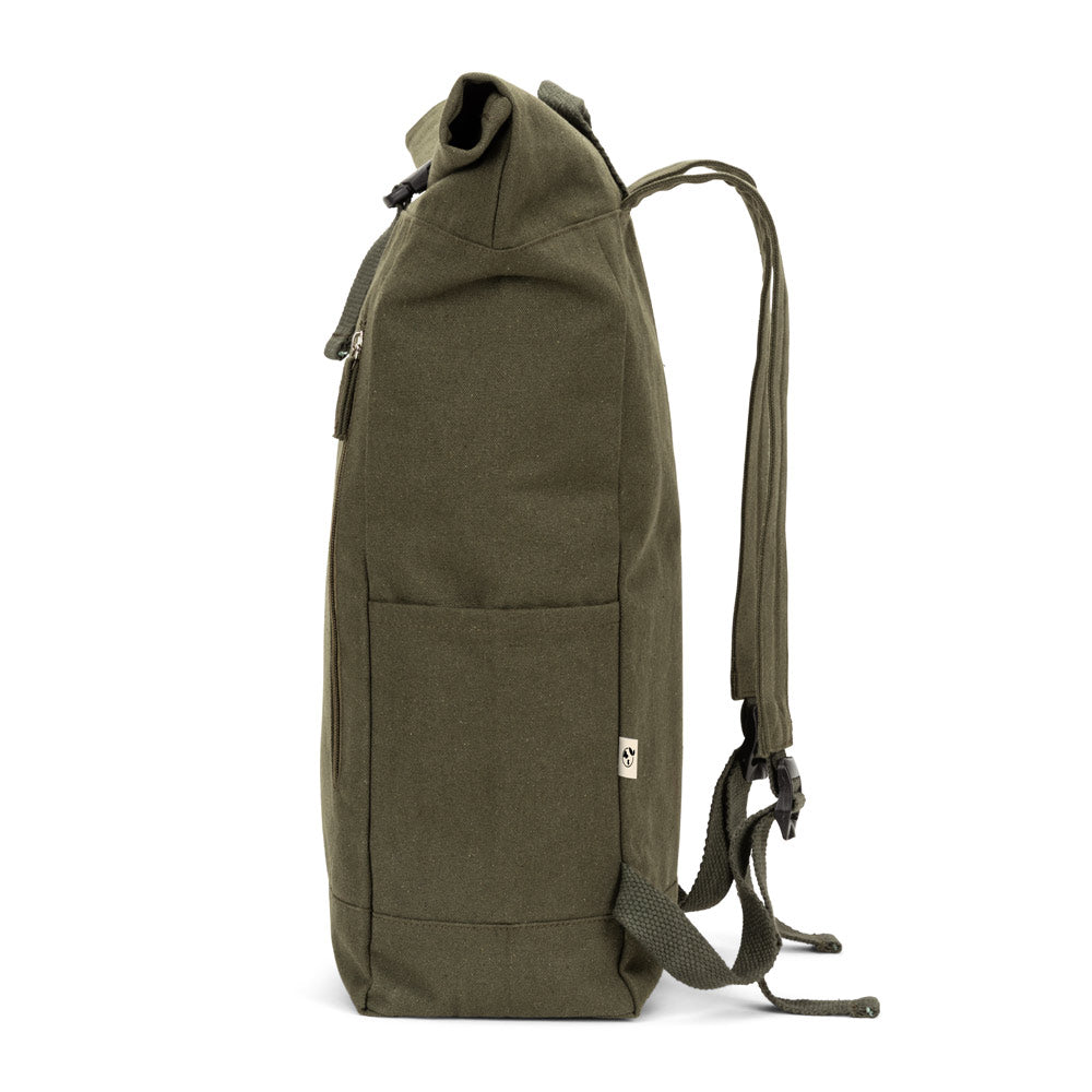 Saint. Roll Top Backpack In Recycled Cotton And Recycled Polyester (380 G/M²)