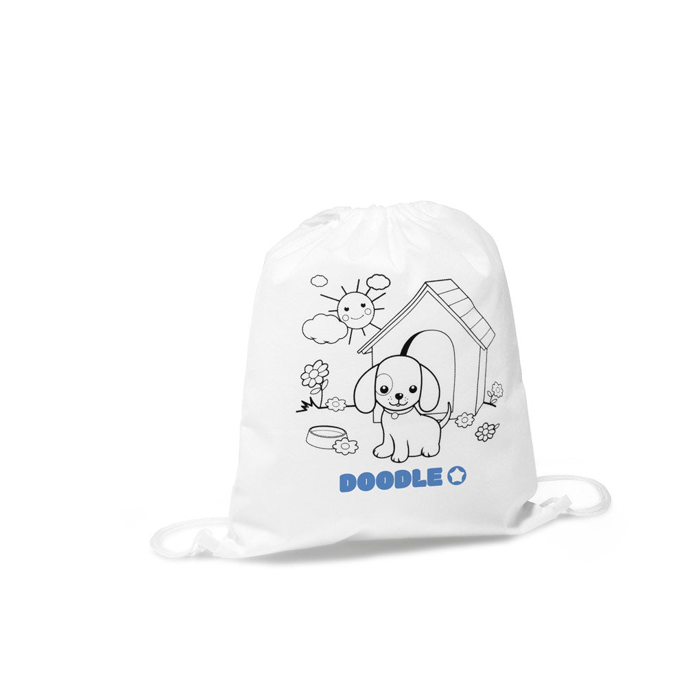 Draws. Children's Drawstring Bag For Colouring (80 G/M²)