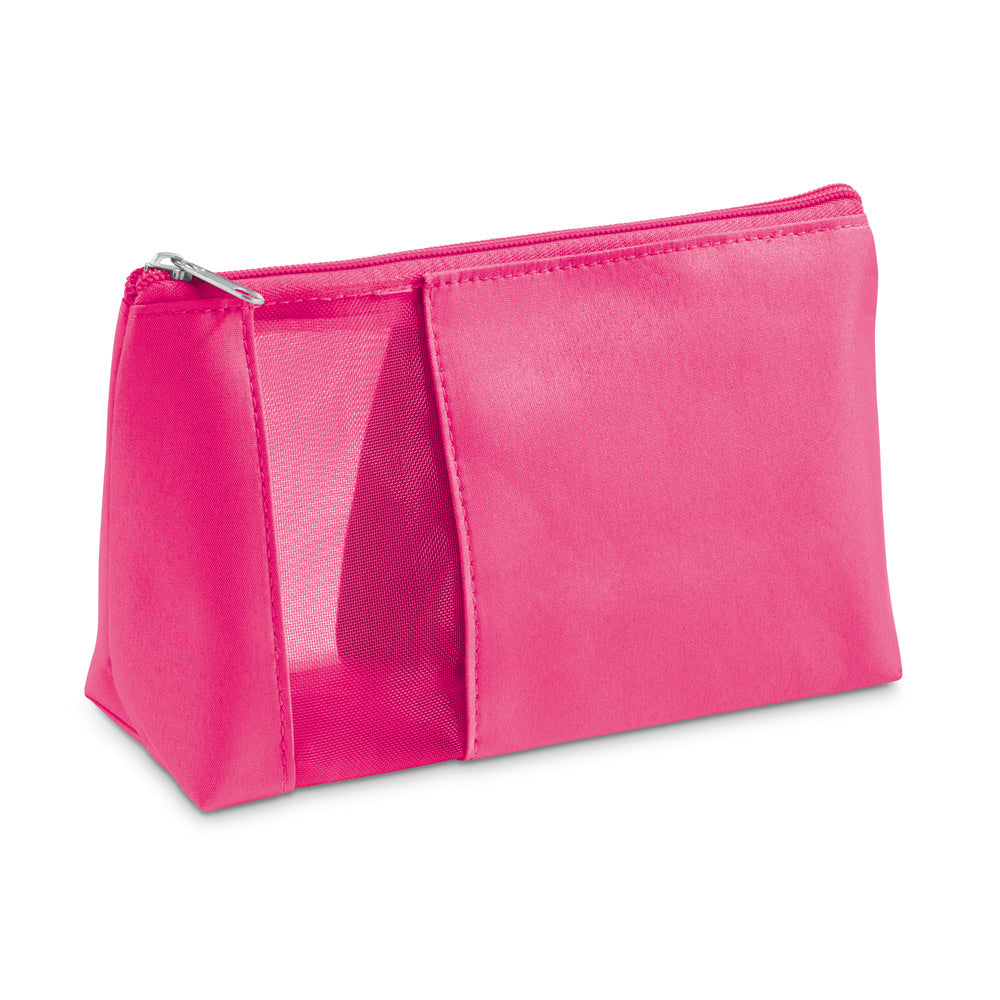 Annie. Microfibre And Mesh Cosmetic Bag
