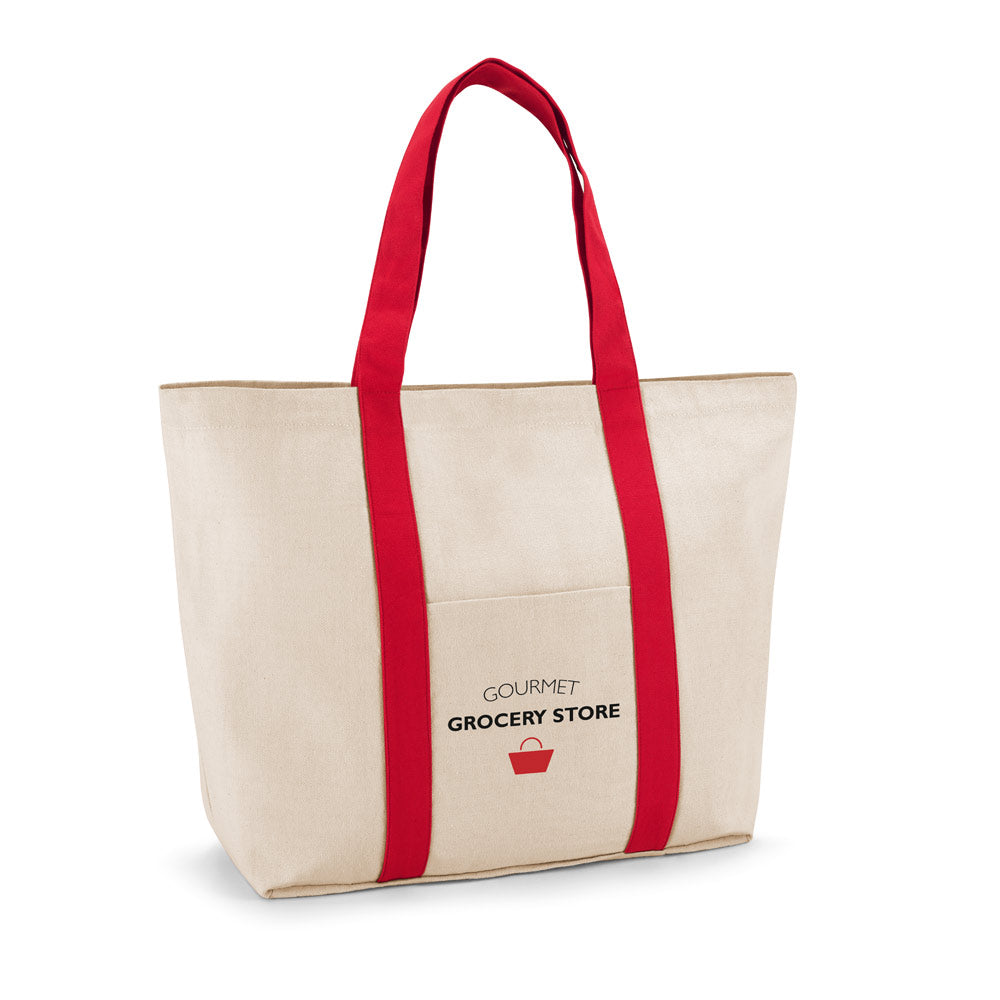 Ville. 100% Cotton Canvas Bag With Front And Inside Pocket (280 G/M²)