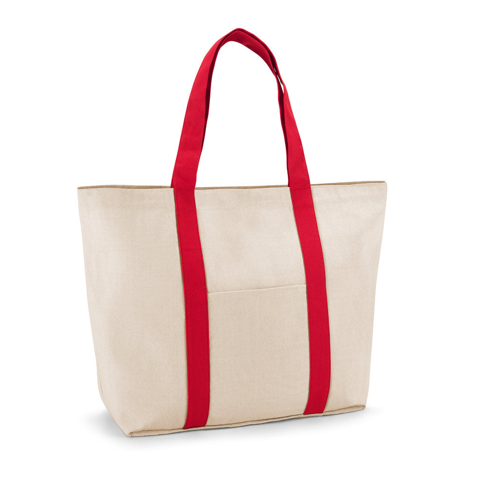 Ville. 100% Cotton Canvas Bag With Front And Inside Pocket (280 G/M²)