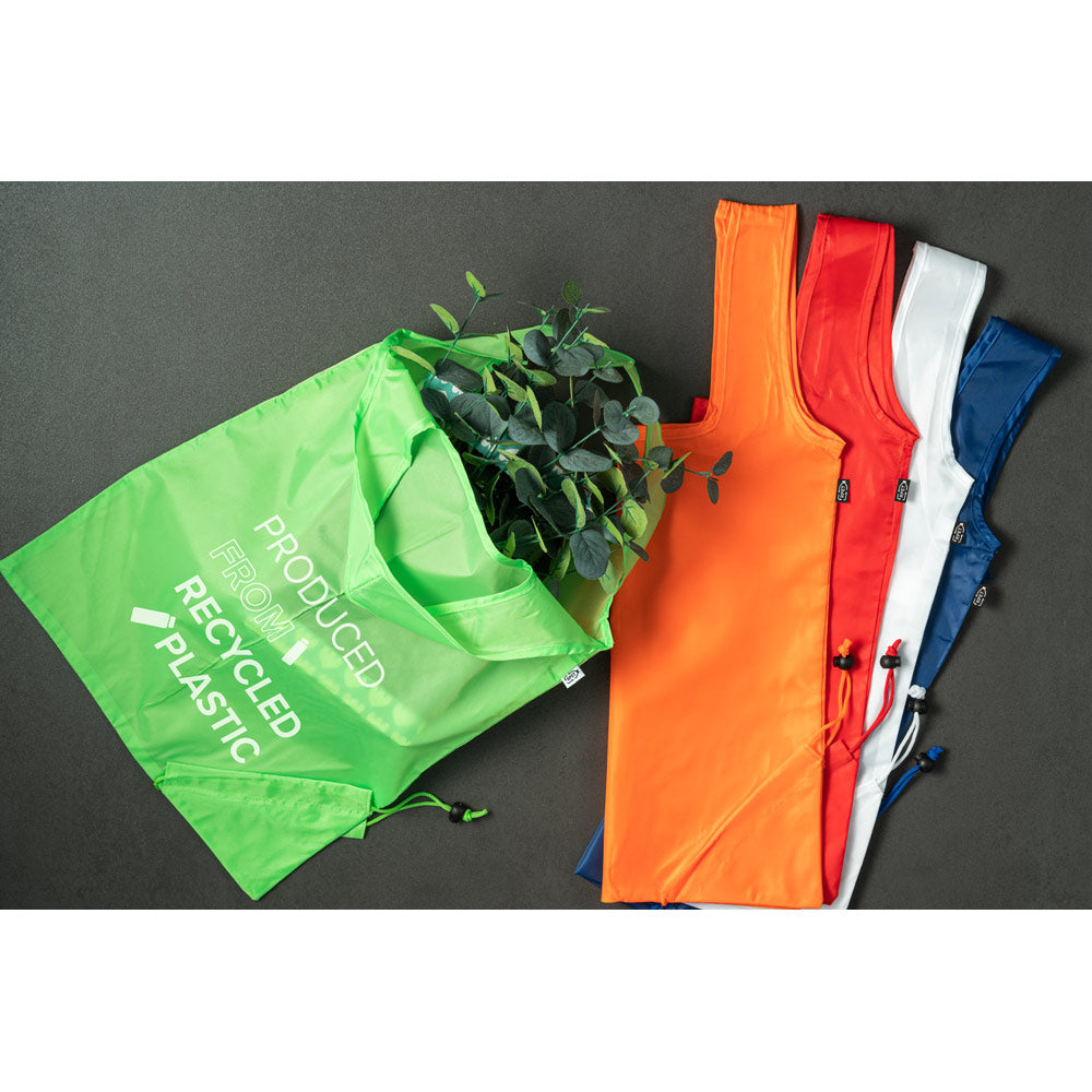 Beira. 190T Recycled Polyester (100% Rpet) Foldable Bag