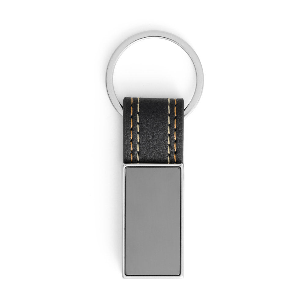 Bale. Metal And Pu Keyring