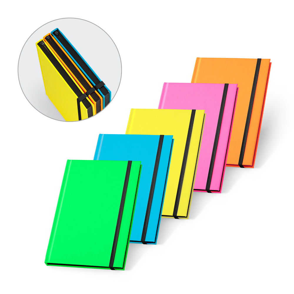 Watters. A5 Notebook In Fluorescent Pu With Lined Pages
