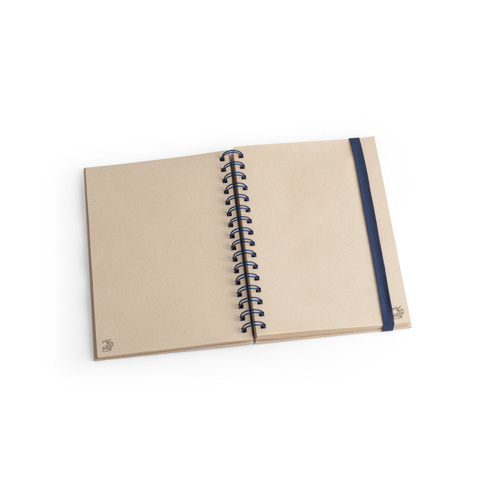 Proust. A5 Notebook With Rings, Hard Cover, Made Of Sugar Cane Paper (80% Sugar Cane) With Plain Pages