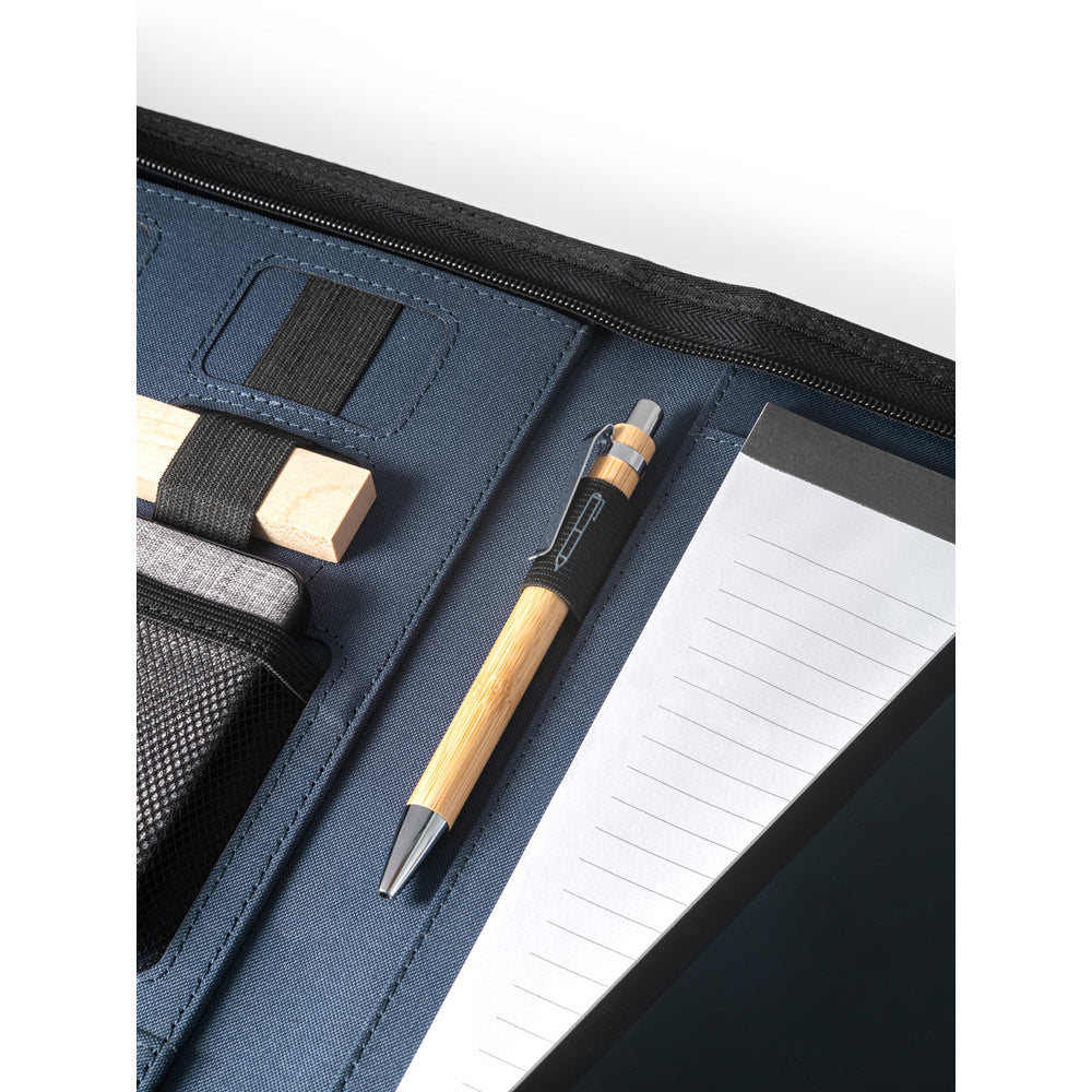 Emerge Folder. A4 Folder In Recycled Polyester (100% Rpet) 300D With Zipper
