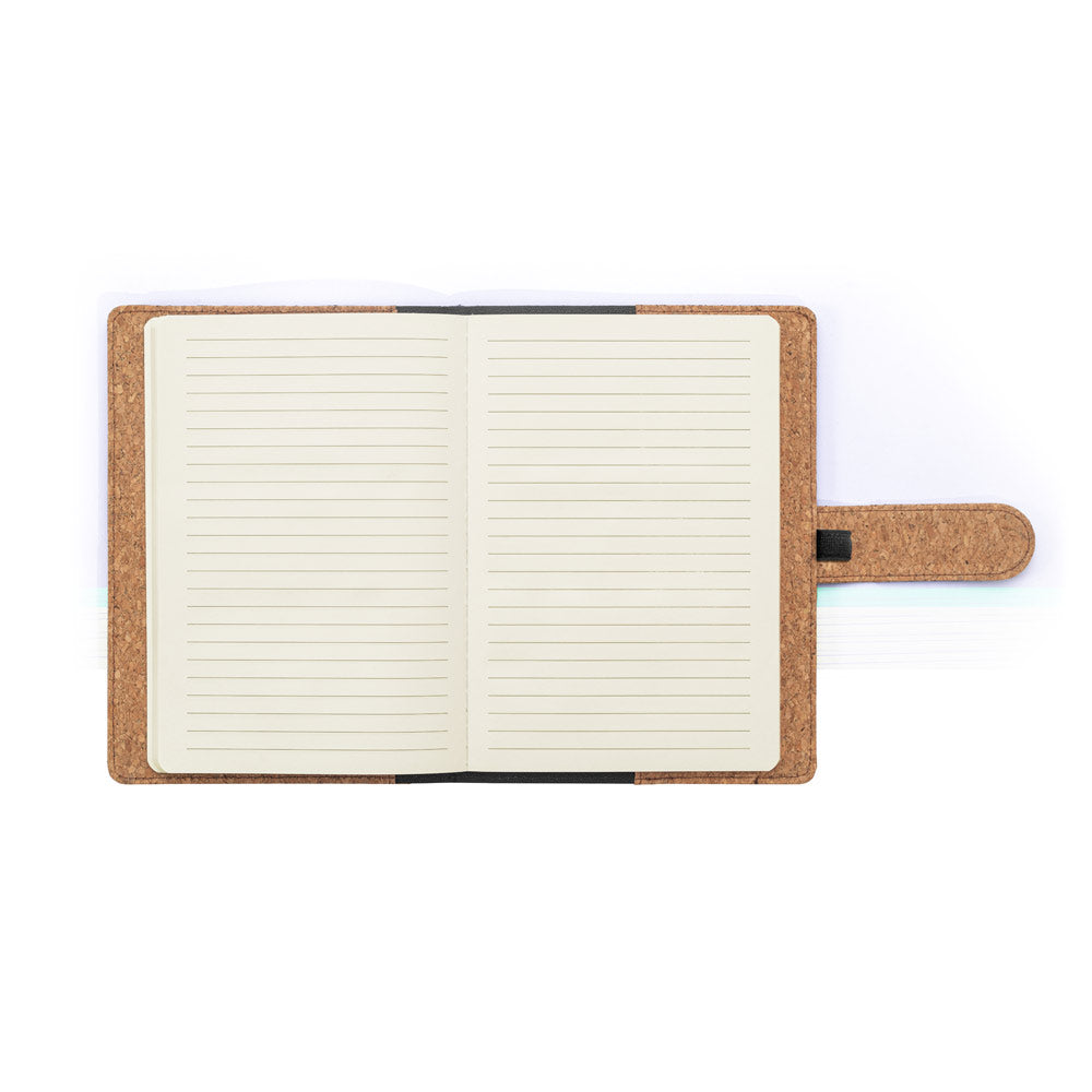 Fielding. A5 Folder In Cork And Recycled Polyester (100% Rpet) With Removable Notepad