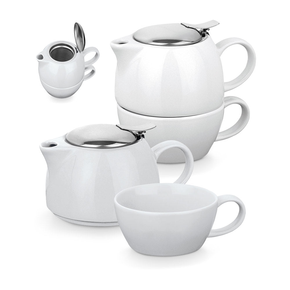 Cole. Porcelain Tea Set 2 In 1