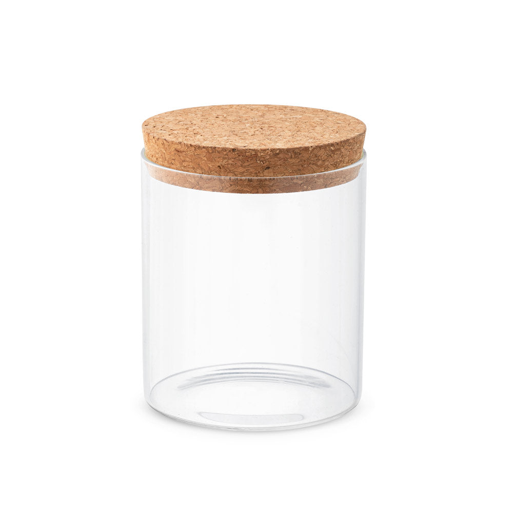 Spice 700. Borosilicate Glass Bottle With Cork Lid 700 Ml