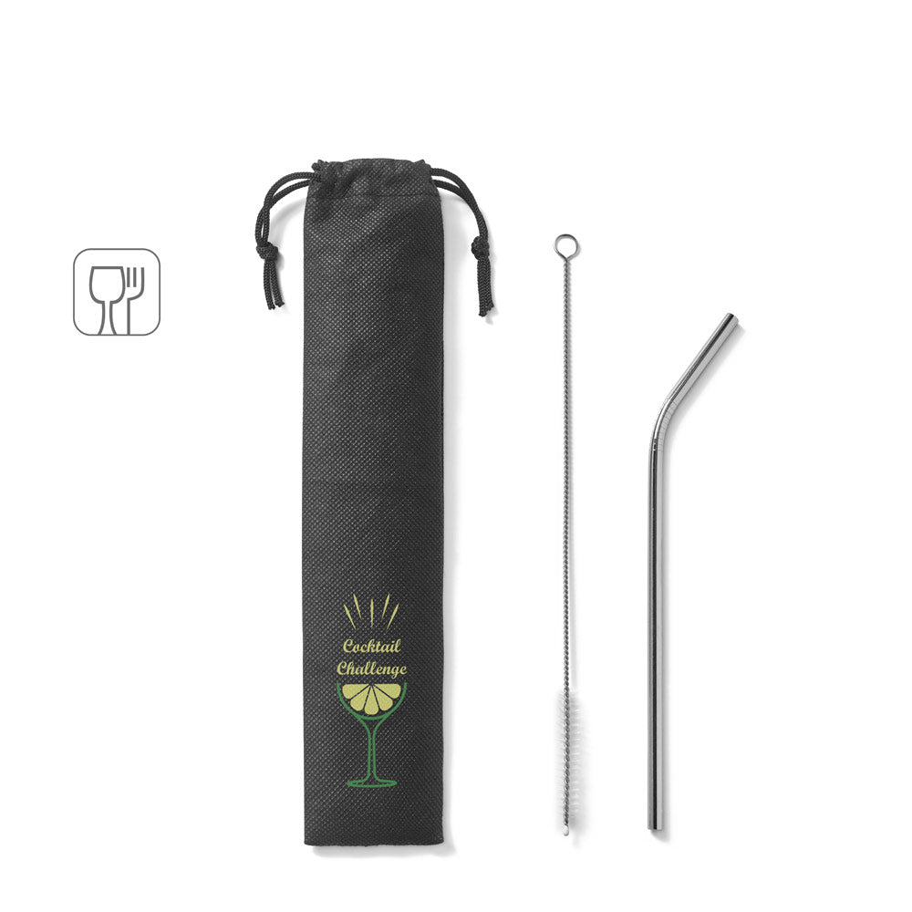 Cocktail. Reusable Stainless Steel Straw
