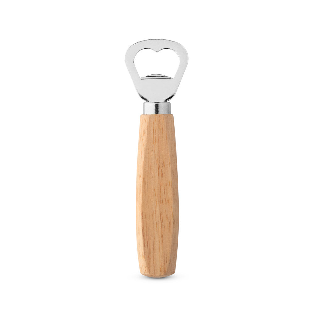 Holz. Bottle Opener In Metal And Wood