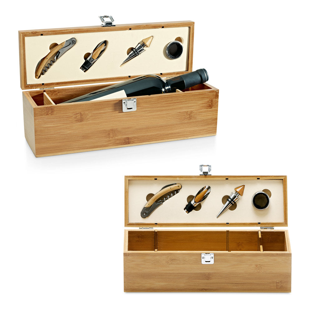 Syrah. Bamboo, Abs And Stainless Steel Wine Set