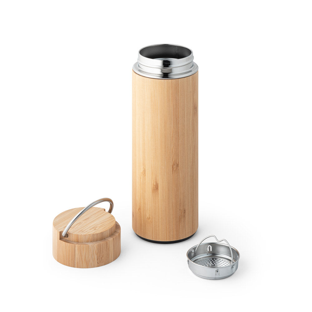 Sow. Bamboo And Stainless Steel Thermos 440 Ml