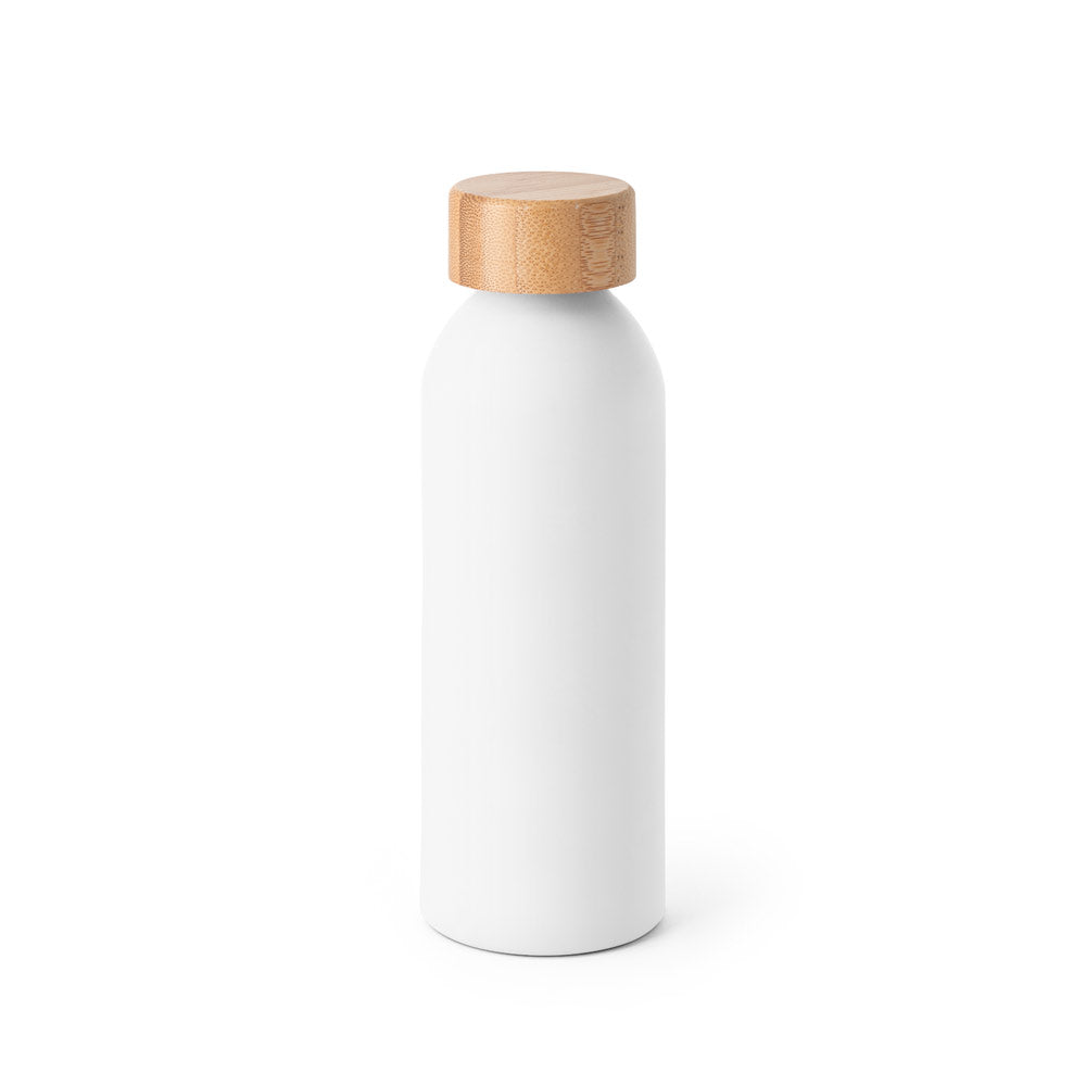 Queta. Aluminium Bottle With Bamboo Lid 550 Ml