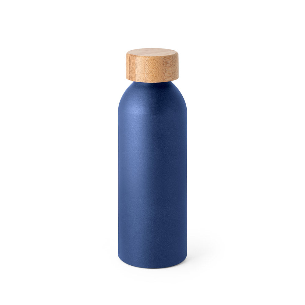 Queta. Aluminium Bottle With Bamboo Lid 550 Ml