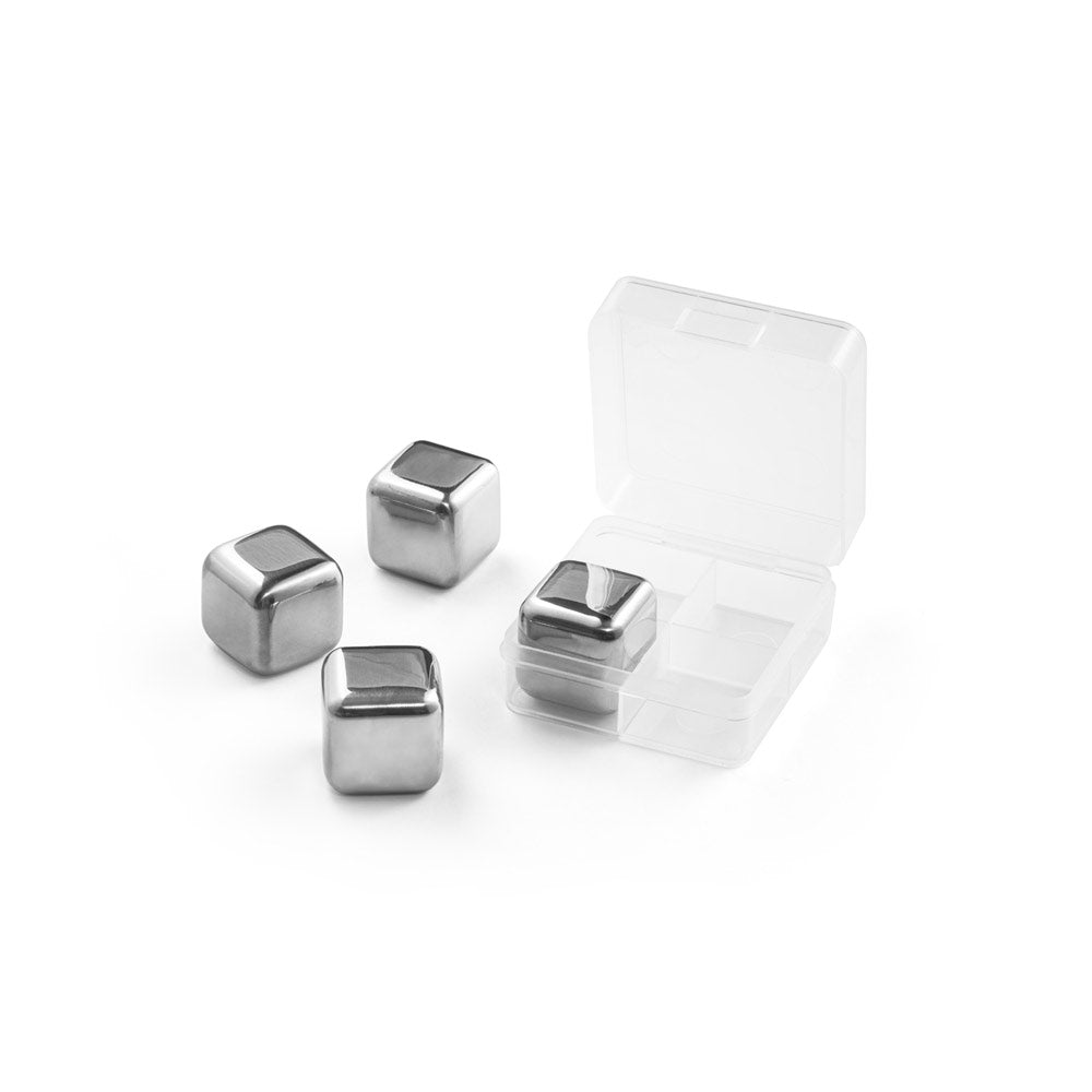 Glacier. Set Of Reusable Stainless Steel Ice Cubes