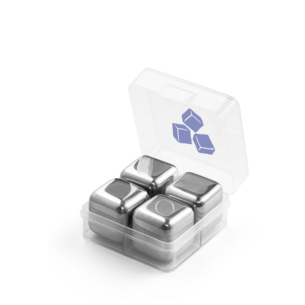 Glacier. Set Of Reusable Stainless Steel Ice Cubes