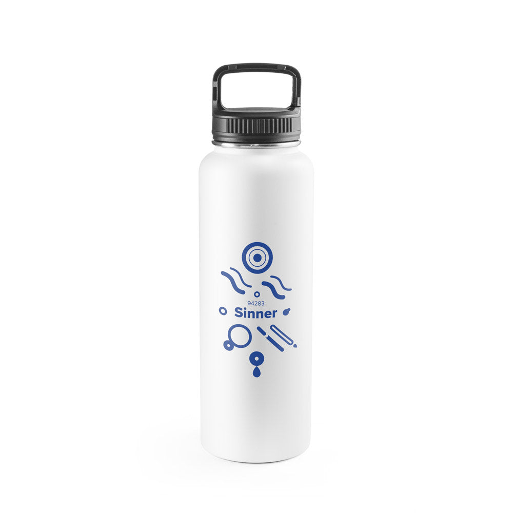Sinner. 90% Recycled Stainless Steel Bottle With A Large Capacity Of Up To 1200 Ml