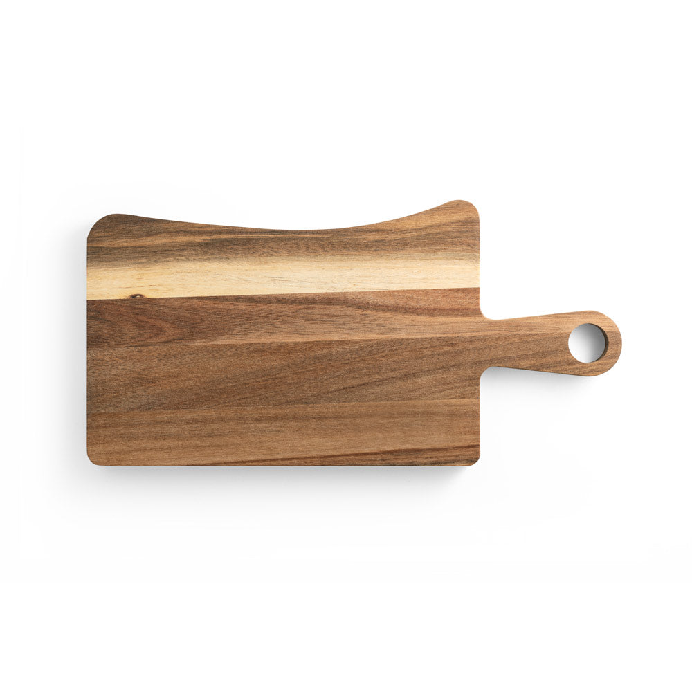 Cassia. Acacia Wood Cheese Board With Handle