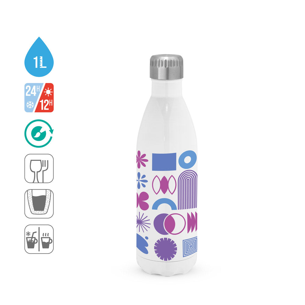 Amorti Xl. Stainless Steel Sublimation Sports Bottle 1'1 L