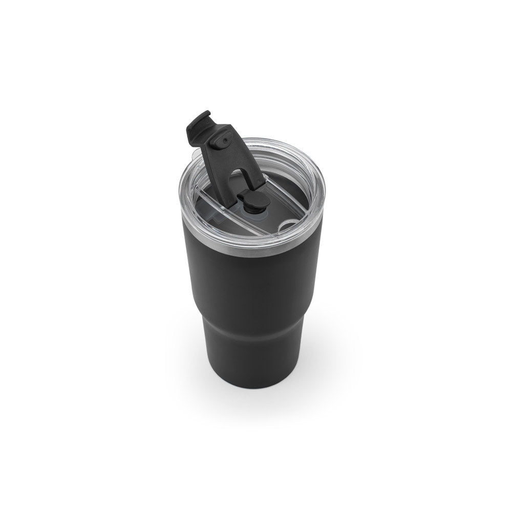 Joyner M. Compact Stainless Steel Travel Cup (91% Recycled) With Vacuum Insulated Double Wall And Matt Finish 600 Ml
