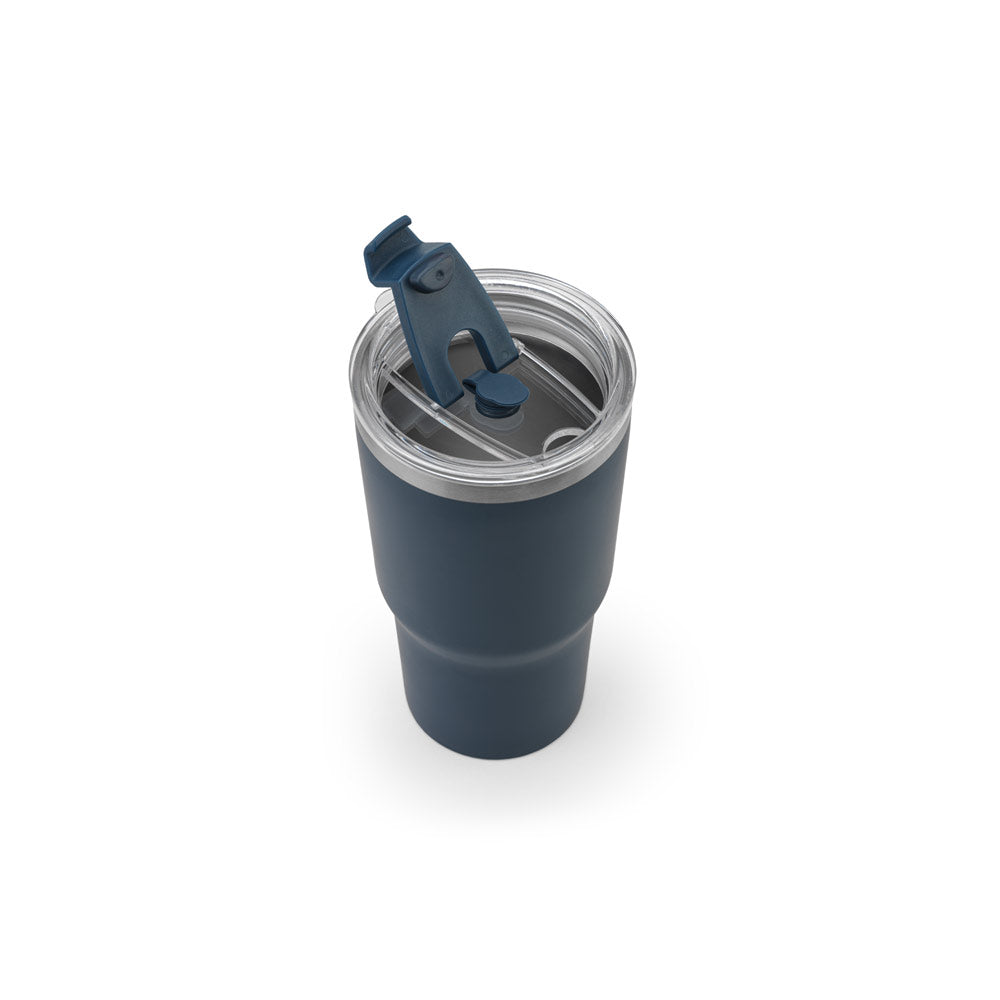 Joyner M. Compact Stainless Steel Travel Cup (91% Recycled) With Vacuum Insulated Double Wall And Matt Finish 600 Ml