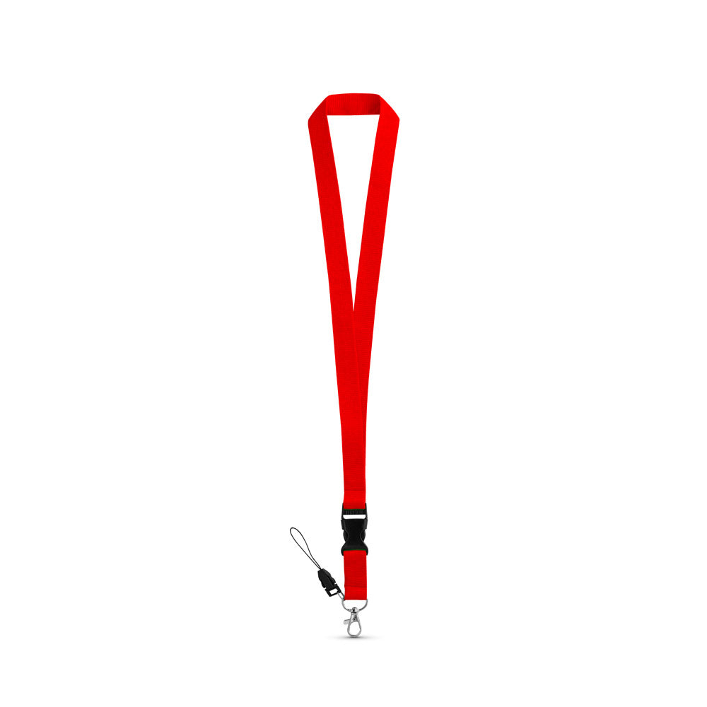 Anquetil. Polyester Lanyard With Metal Carabiner