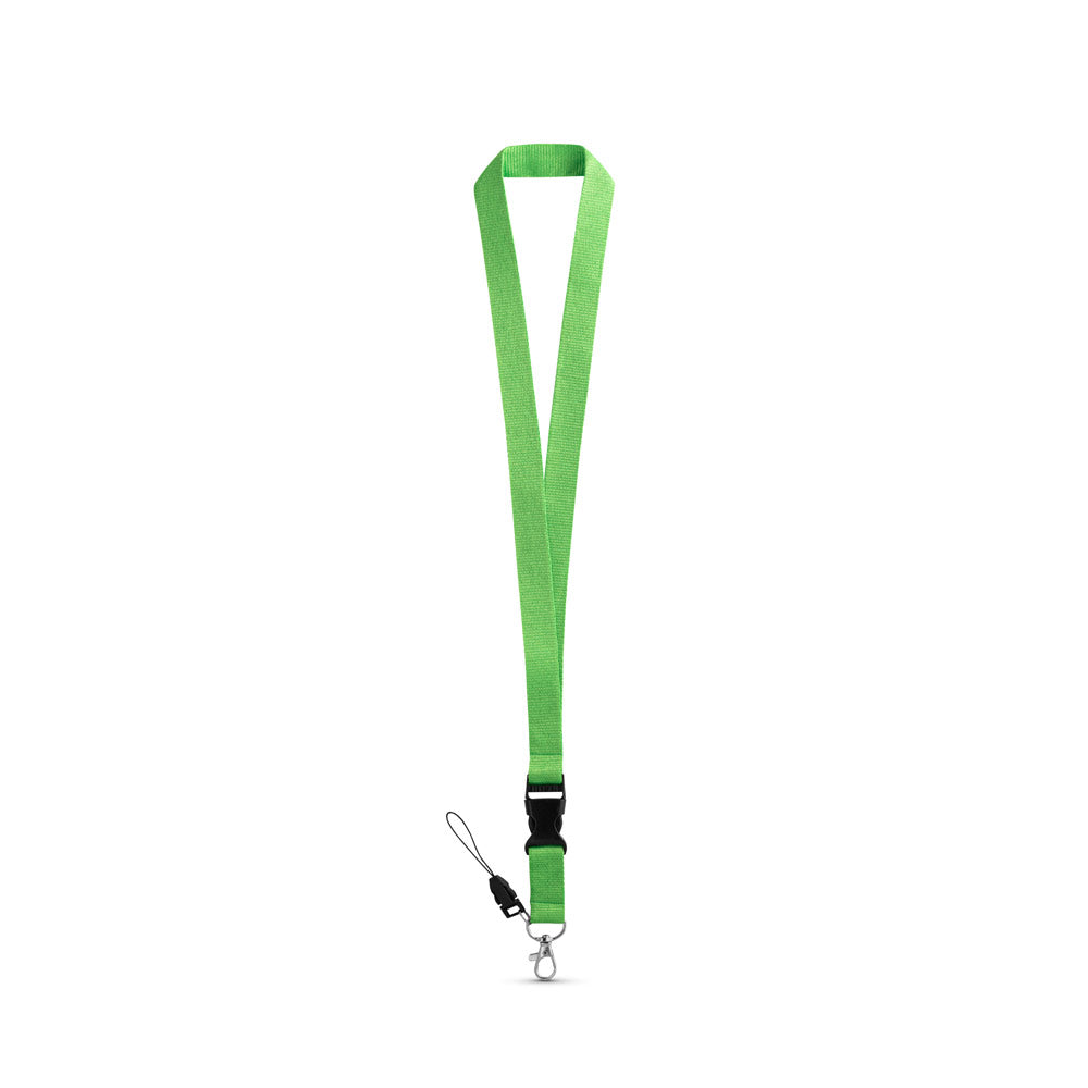 Anquetil. Polyester Lanyard With Metal Carabiner