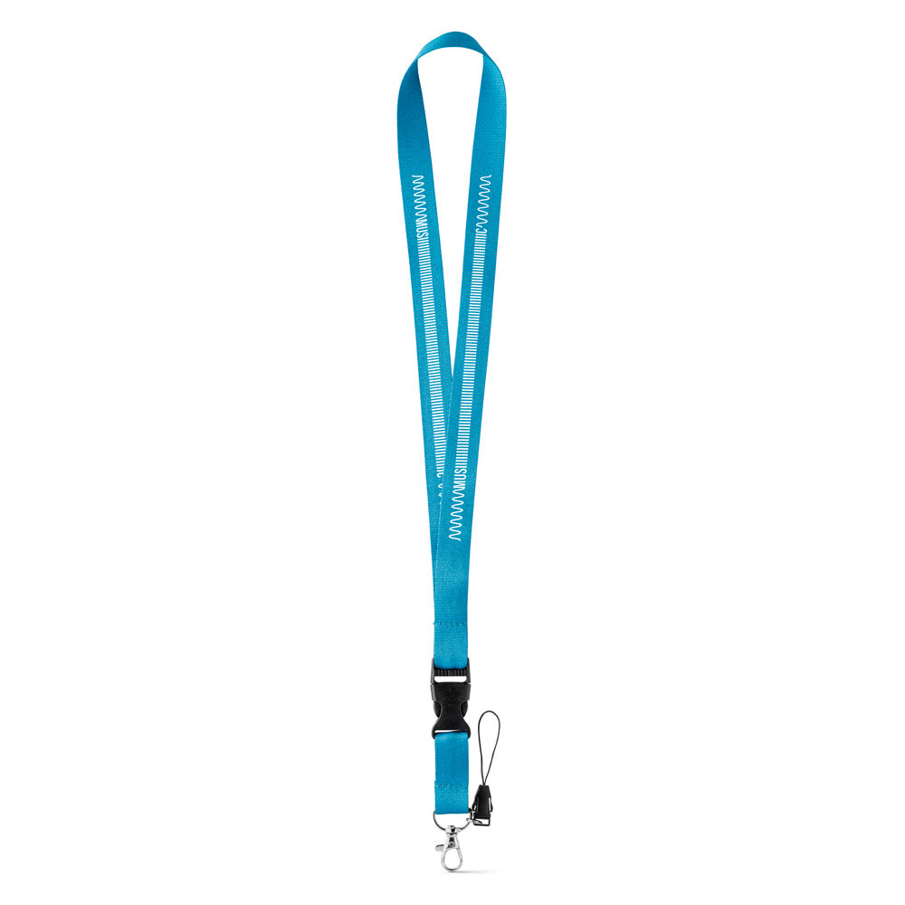 Anquetil. Polyester Lanyard With Metal Carabiner