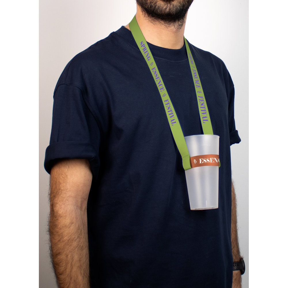 Sheffield. Set Lanyard Sublimation Long Ii (20 Mm) Duo With Sublimation Lanyard Cup Holder