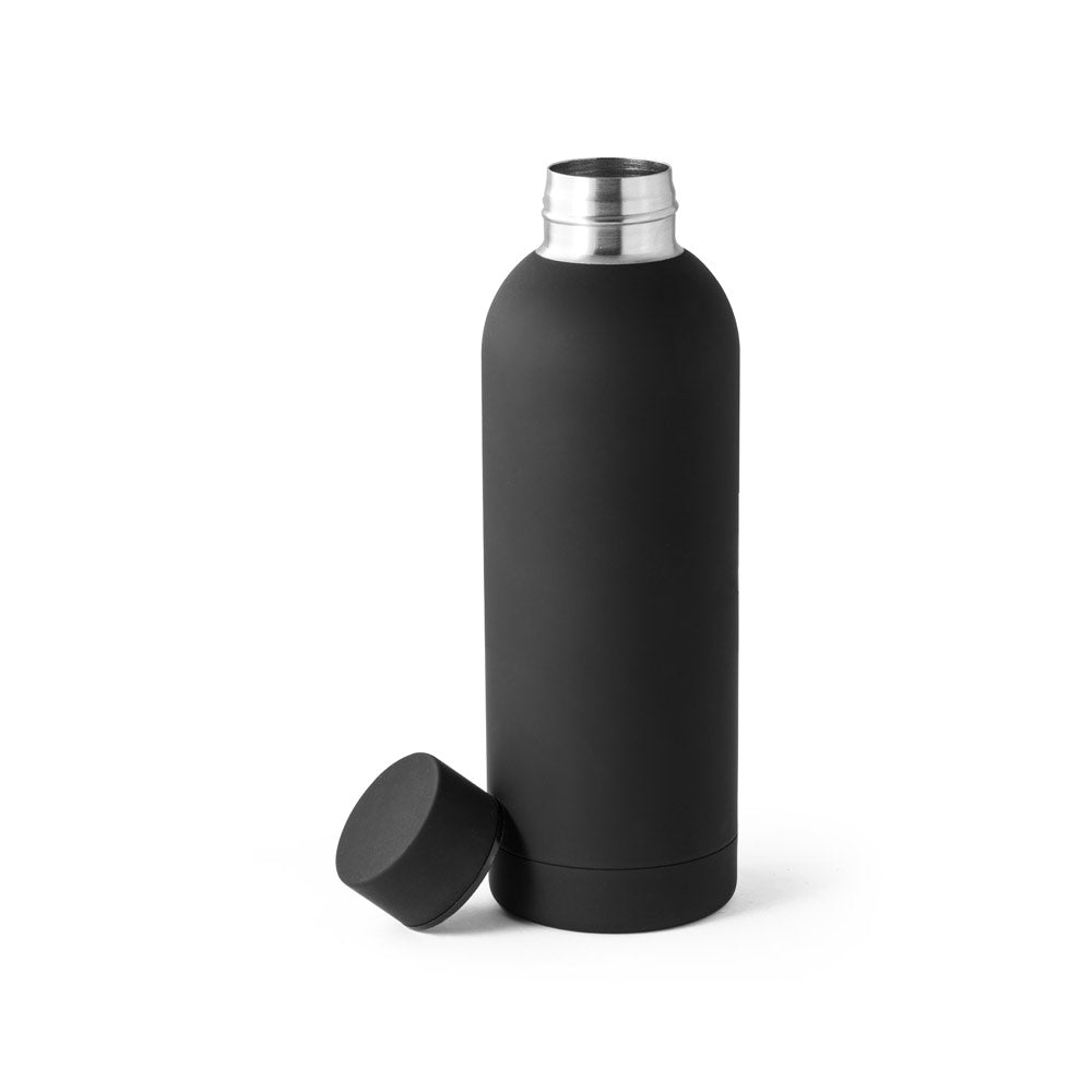Odin. Double Wall Vacuum Stainless Steel (36% Recycled) Bottle With Rubber Coating 550 Ml