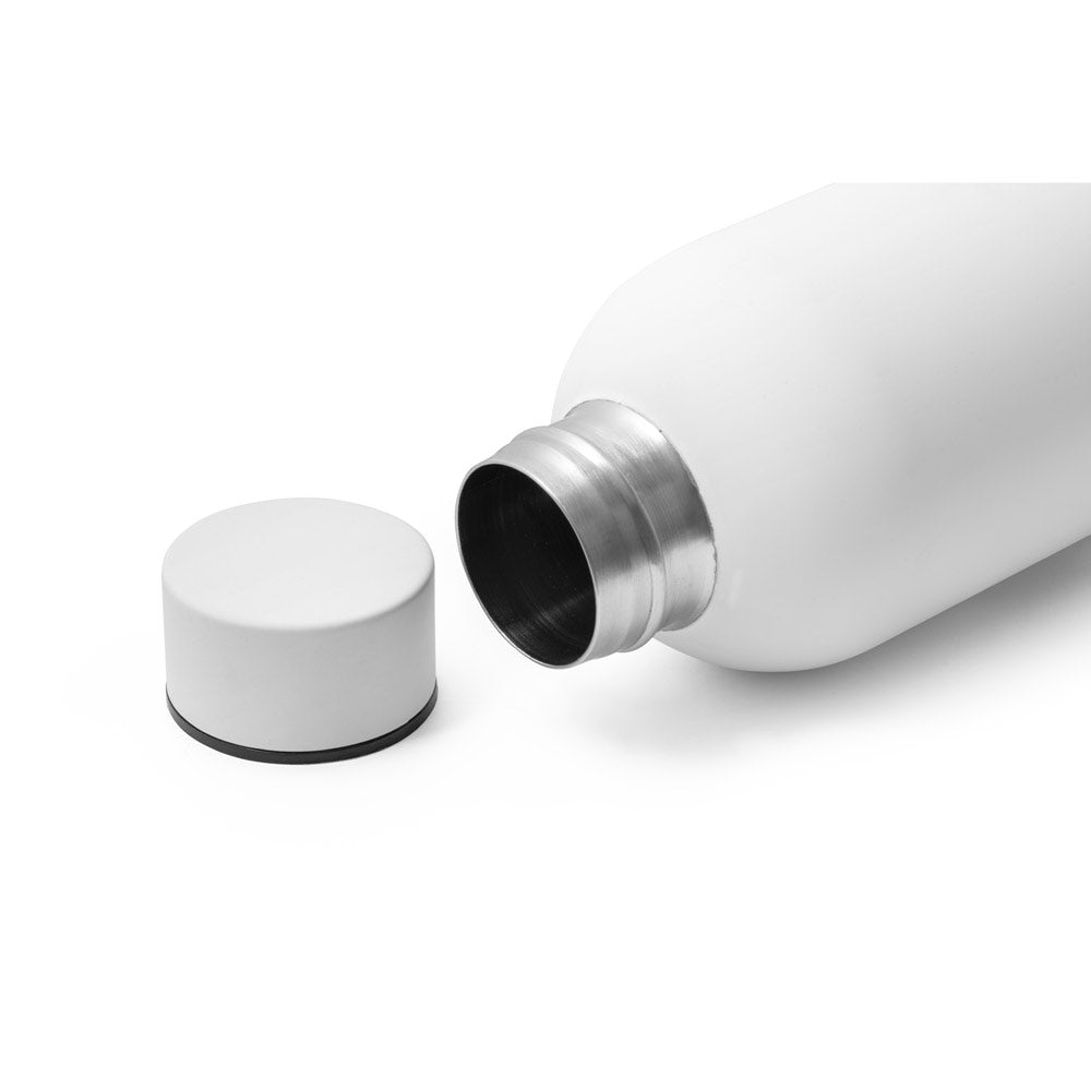 Odin. Double Wall Vacuum Stainless Steel (36% Recycled) Bottle With Rubber Coating 550 Ml