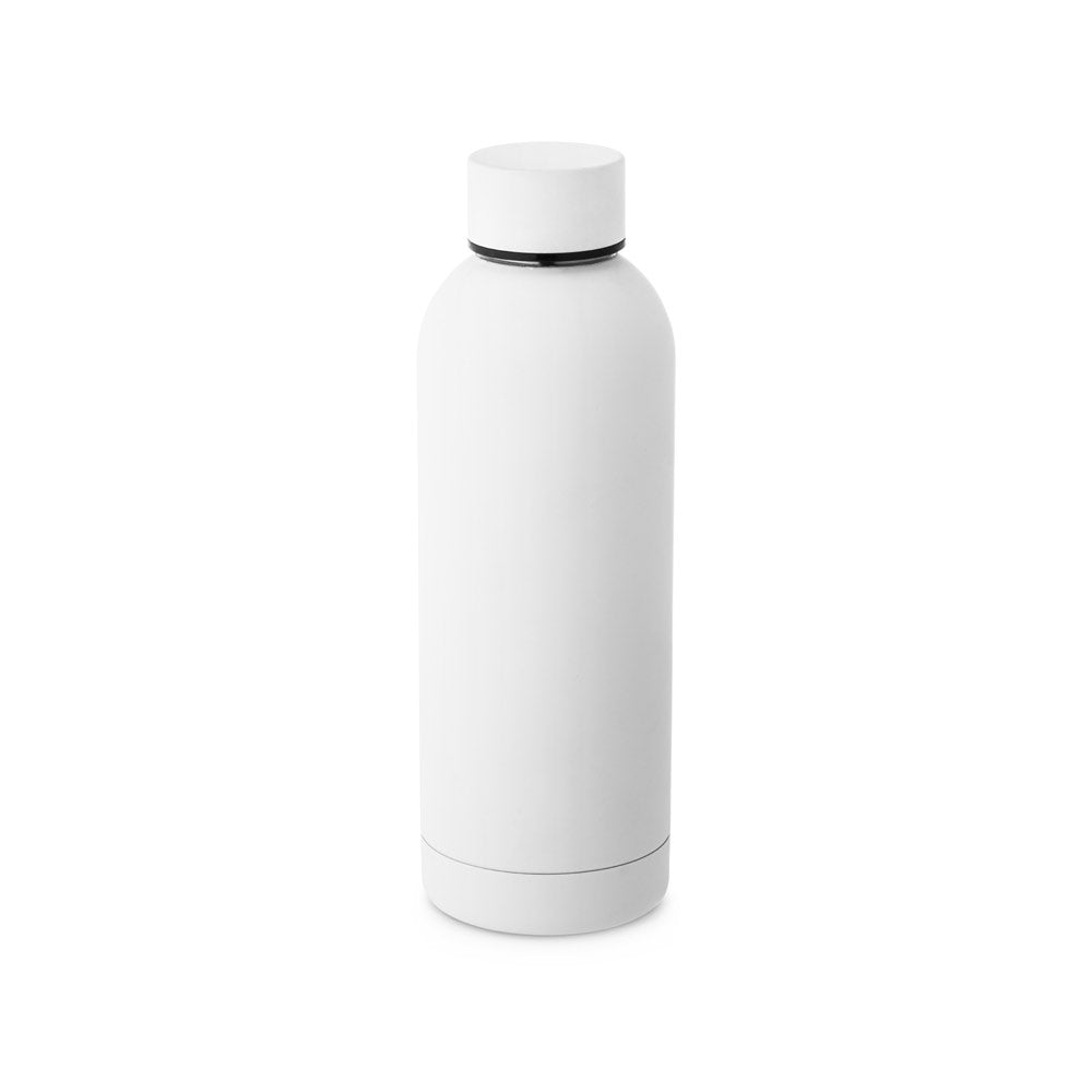 Odin. Double Wall Vacuum Stainless Steel (36% Recycled) Bottle With Rubber Coating 550 Ml