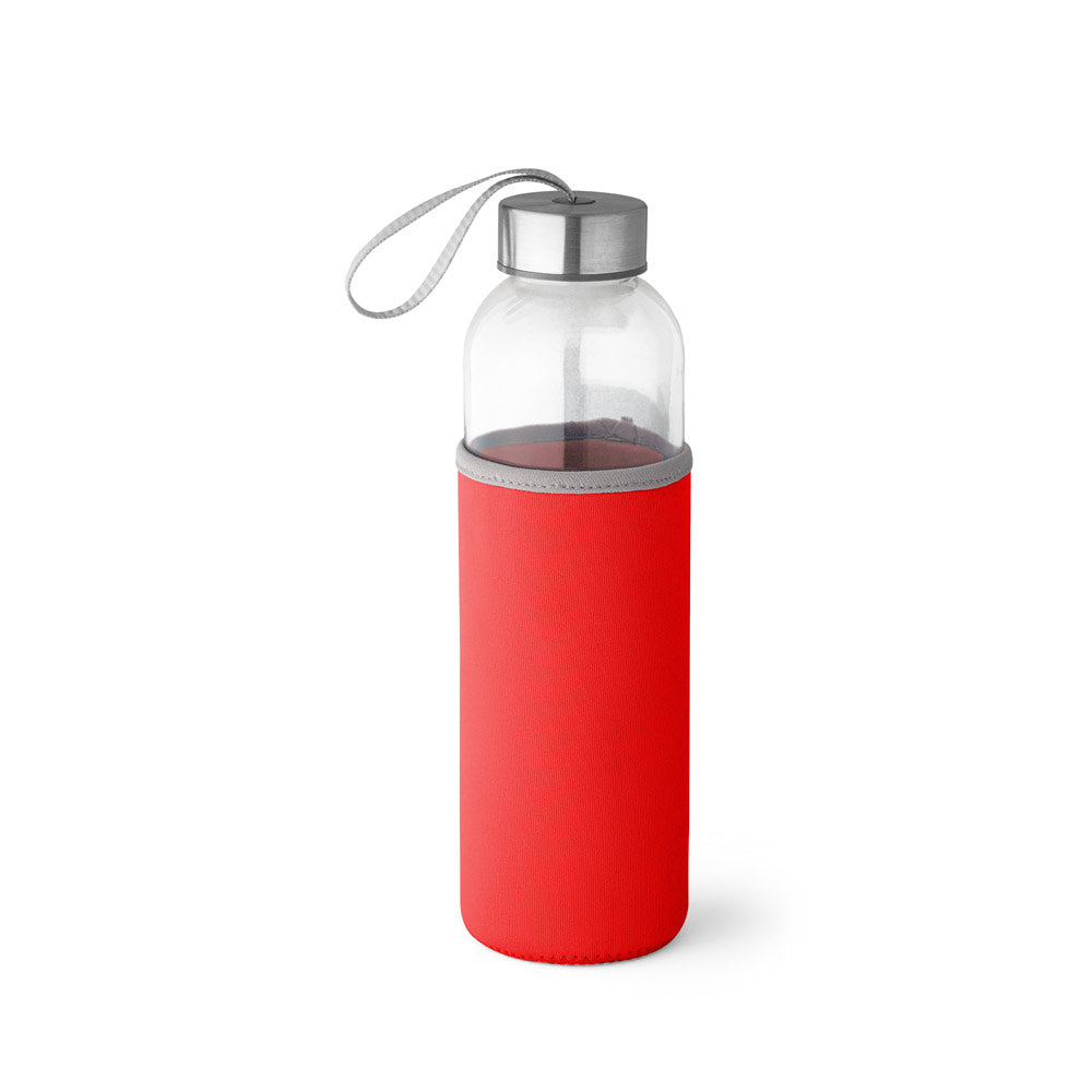 Raise. Glass And Stainless Steel Sport Bottle 520 Ml