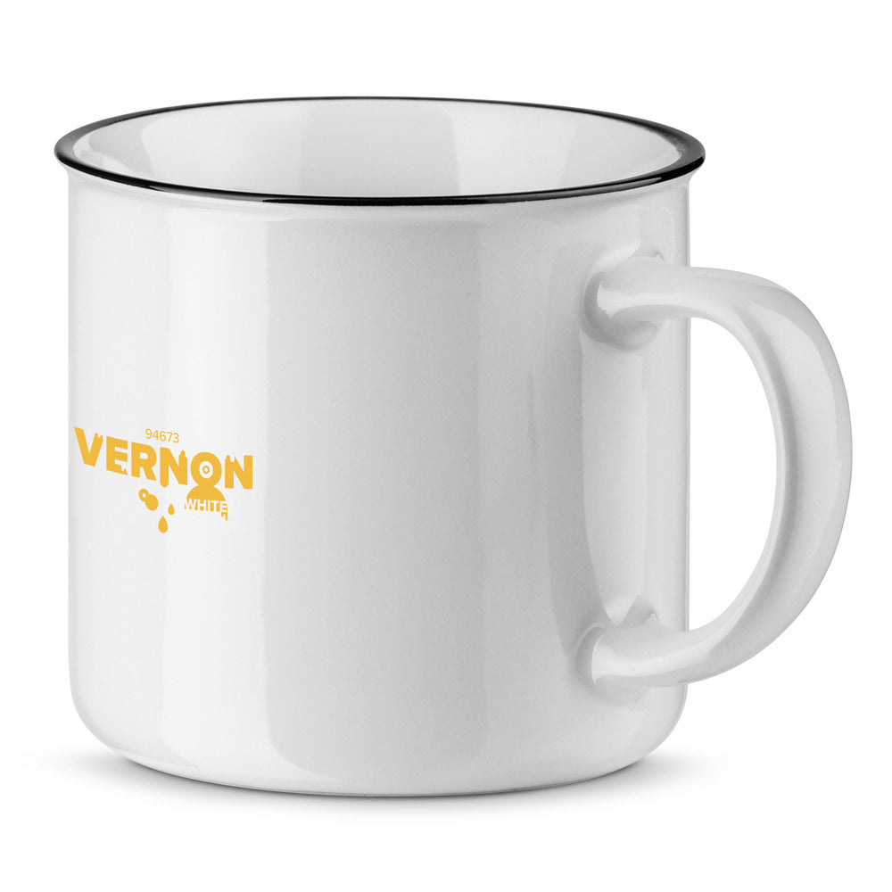 Vernon White. Ceramic Mug 340 Ml