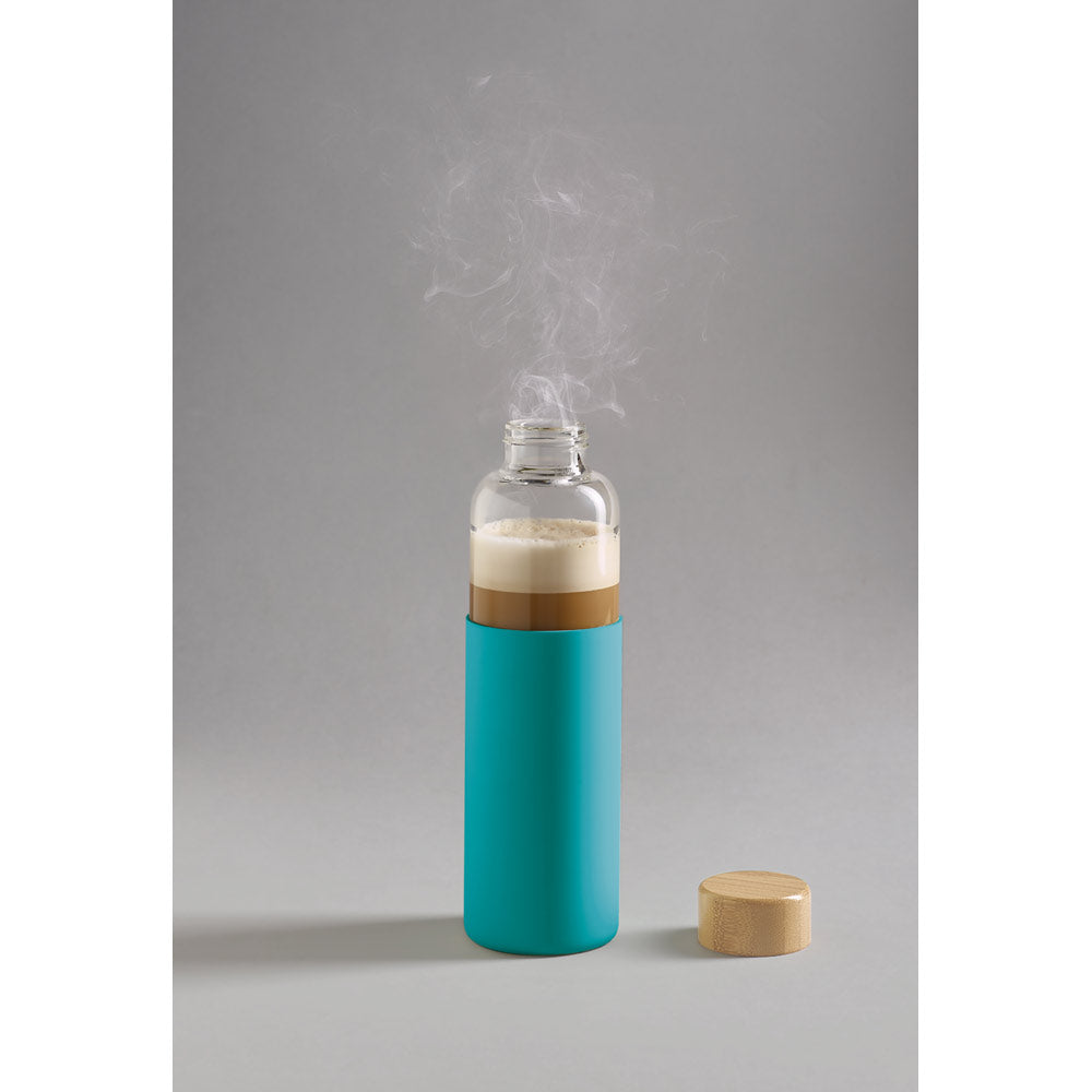 Dakar. Bamboo And Borosilicate Glass Bottle 600 Ml