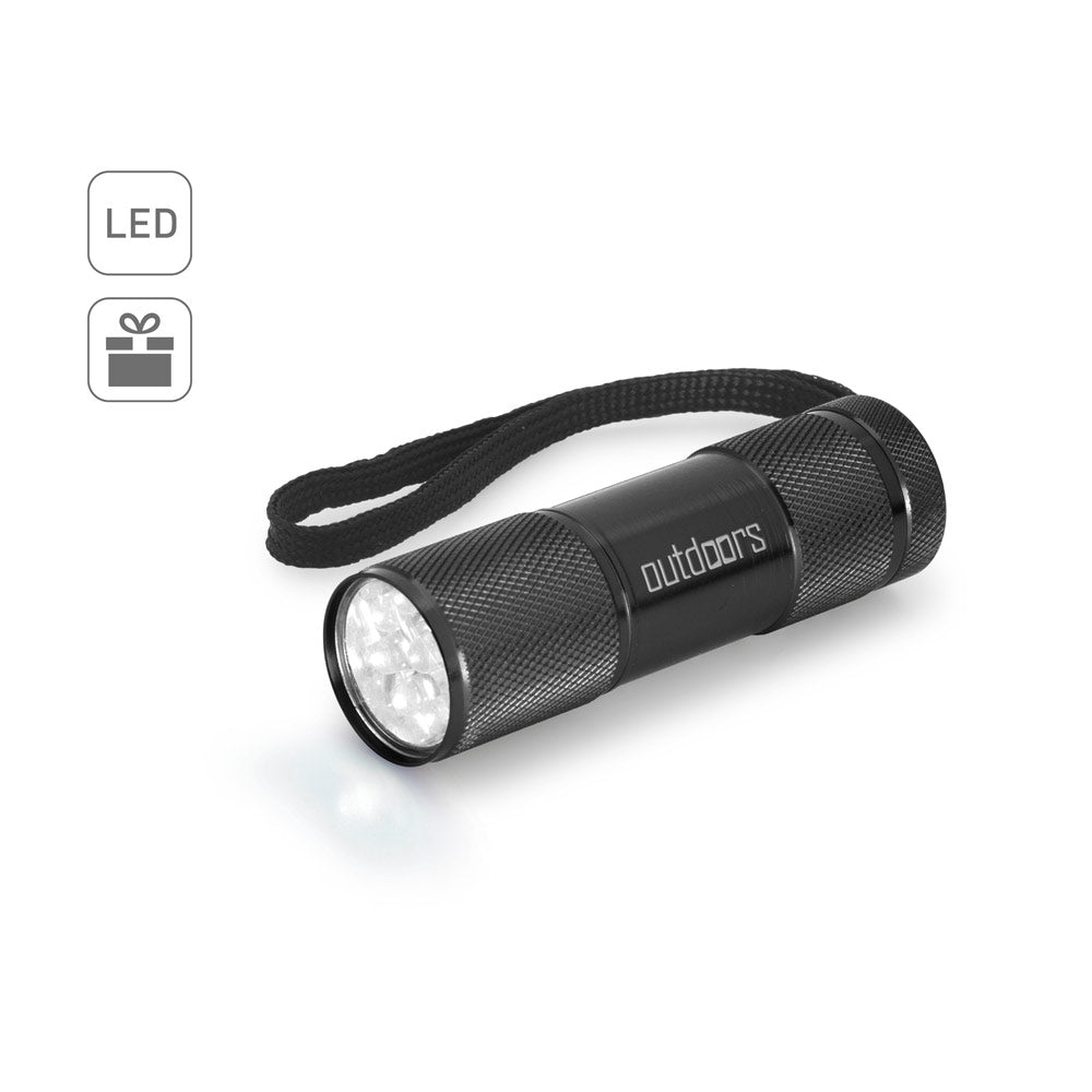 Flashy. Aluminum Flashlight With 9 Leds