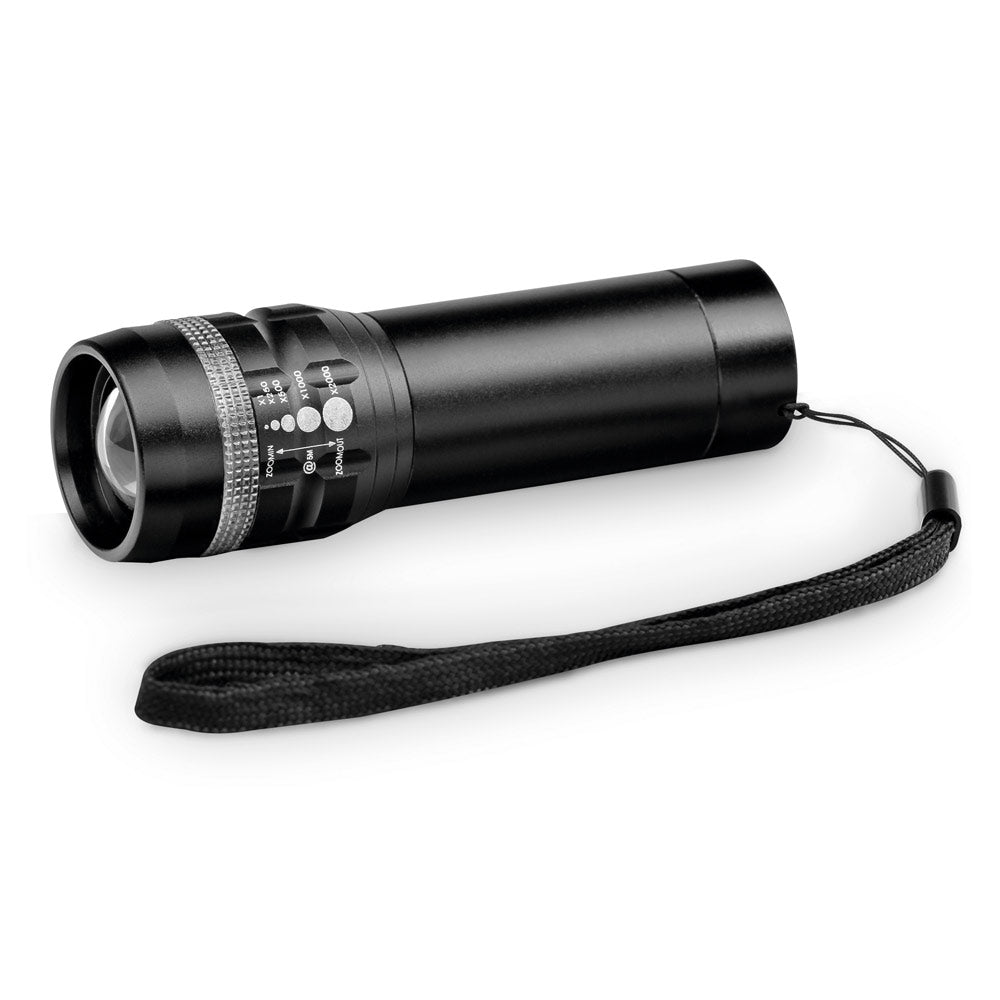 Zoomin. Aluminium Torch With Zoom Function With 3 Light Modes