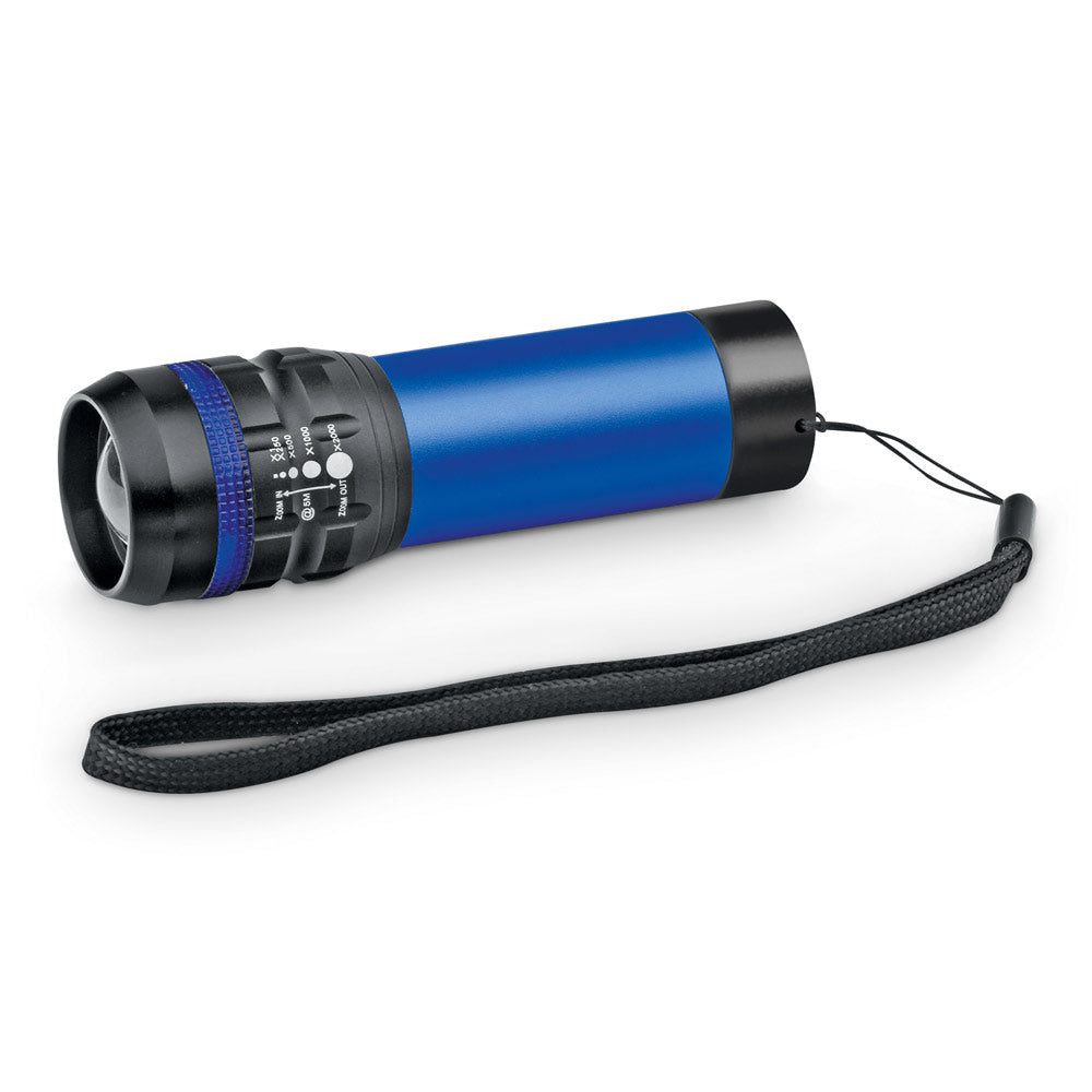 Zoomin. Aluminium Torch With Zoom Function With 3 Light Modes