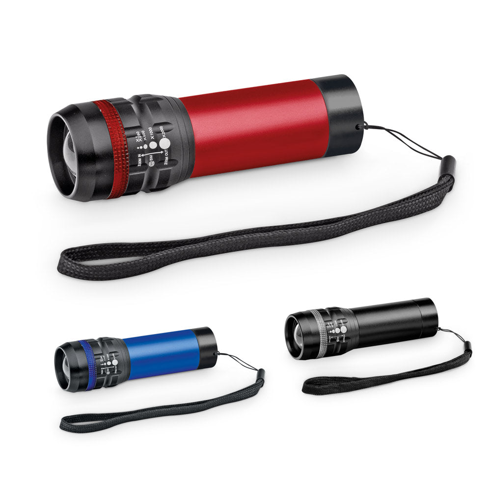 Zoomin. Aluminium Torch With Zoom Function With 3 Light Modes