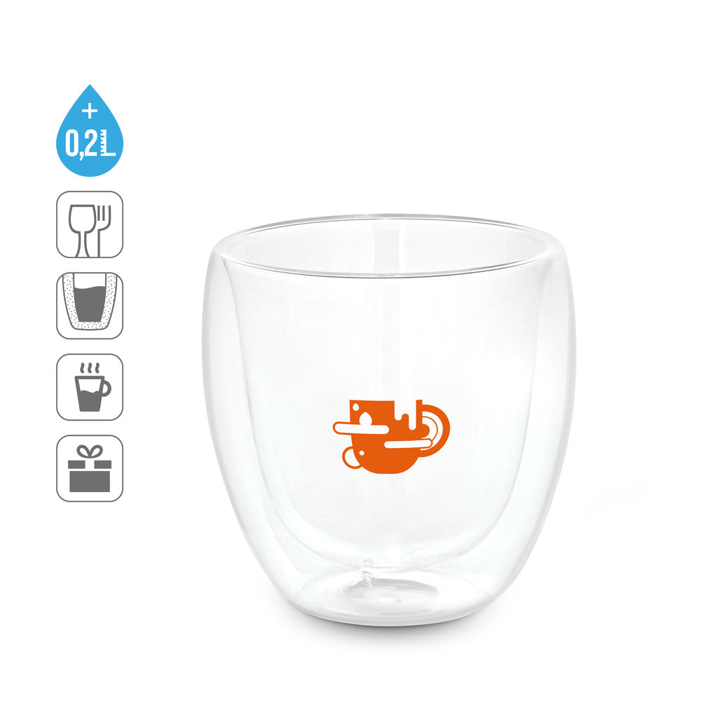 Americano. Borosilicate Glass Cup 220 Ml