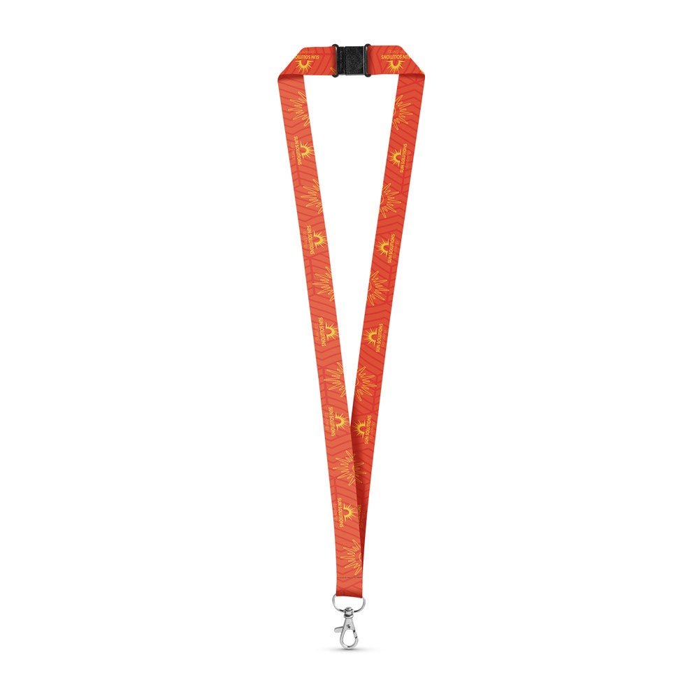 Bristol. Set Lanyard Sublimation Long Ii (20 Mm) With Hook Trigger Snap 20 Mm And Safety Lock