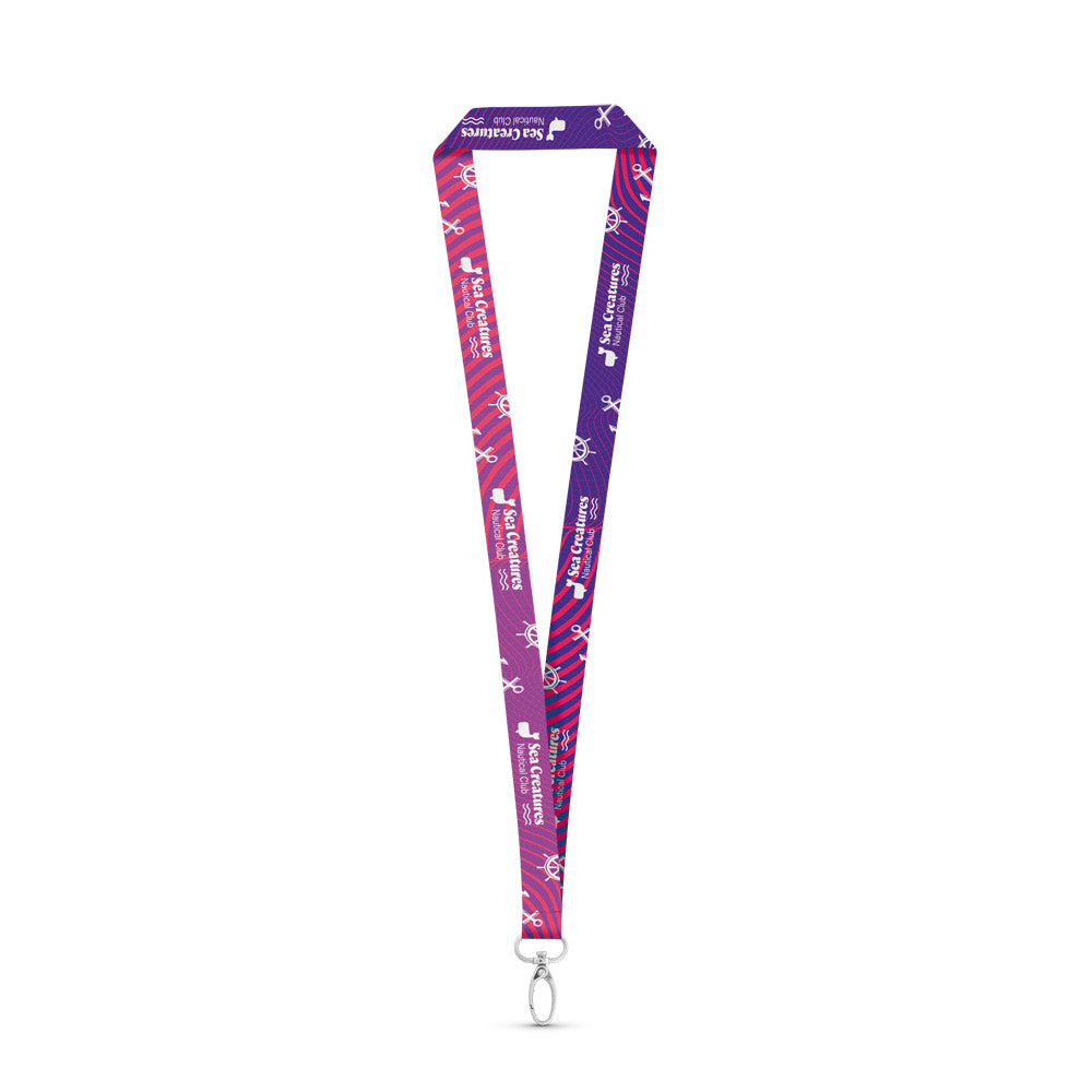 Manila. Set Lanyard Sublimation Long Ii (20 Mm) With Oval Carabiner 20 Mm