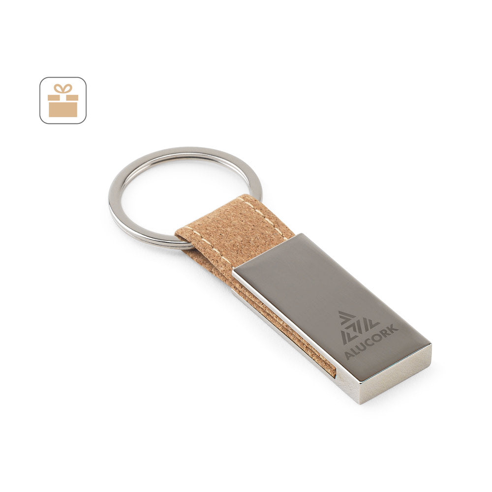 Gosling. Set Consisting Of A Card Holder And A Key Holder, Both In Metal And Cork