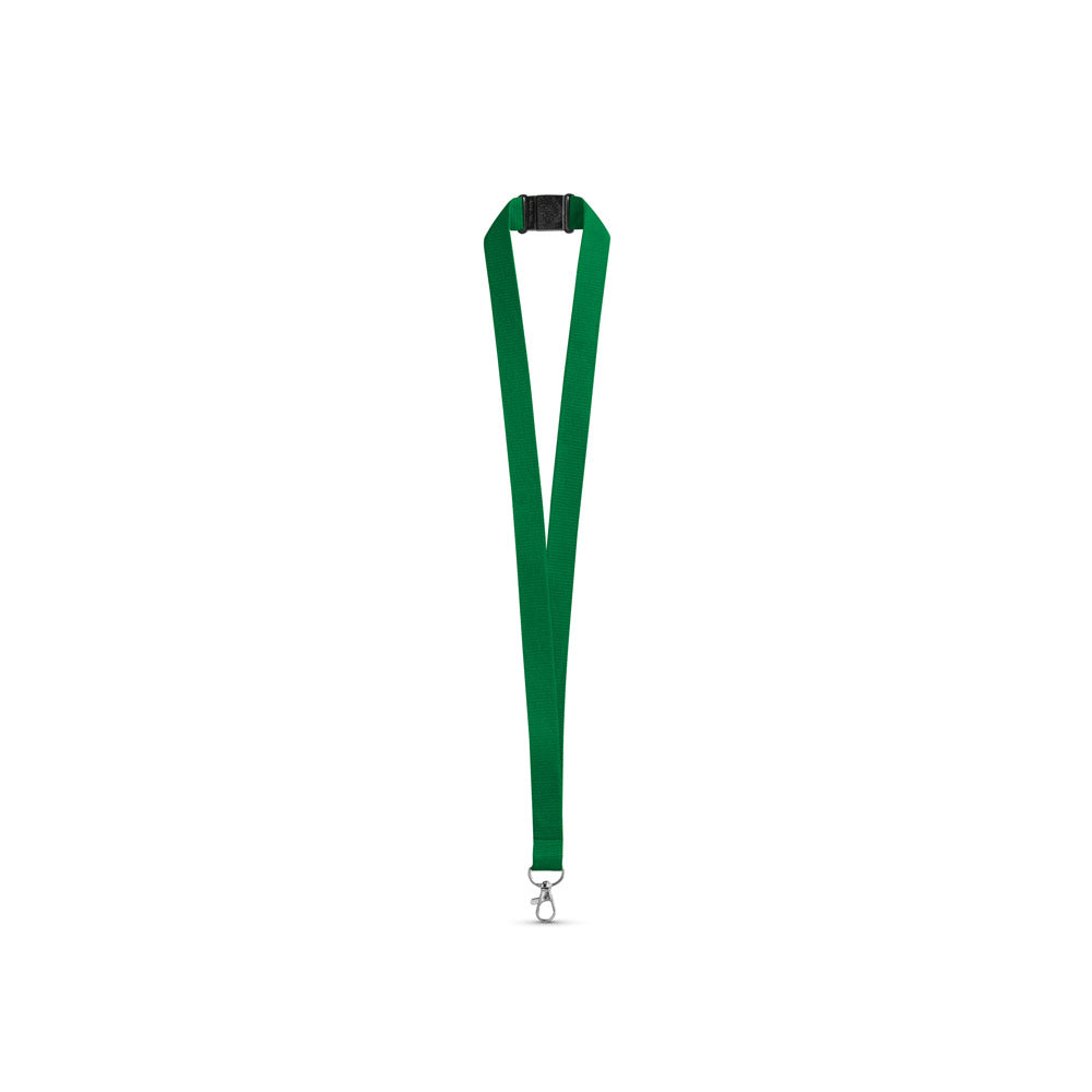 Leeds. Polyester Lanyard With Safety Clasp