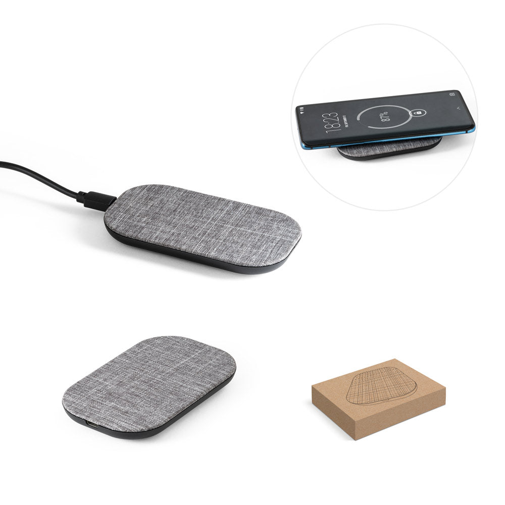 Renewal Charger. Fast 10W Wireless Charger In Recycled Pet (100% Rpet)