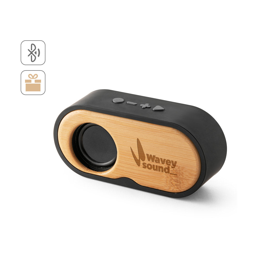 Tilly. Portable 3W Speaker With 5H Battery Life Made From Bamboo And Recycled Abs (100% Rabs)