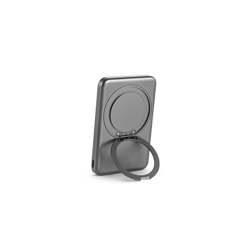 Warshel 5. 5'000 Mah Magnetic Power Bank With 15W Superfast Wireless Charger In Recycled Abs (100% Rabs) With Stand