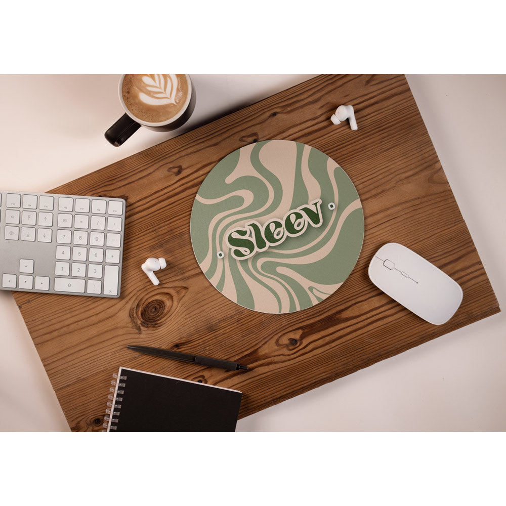 Blair Round. Round Shaped Mouse Pad With Rubber Base