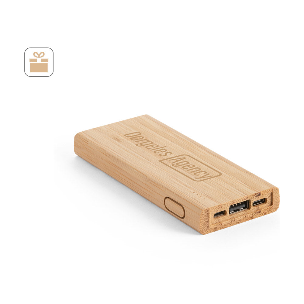 Kohn. Power Bank 5.000 Mah In Bamboo